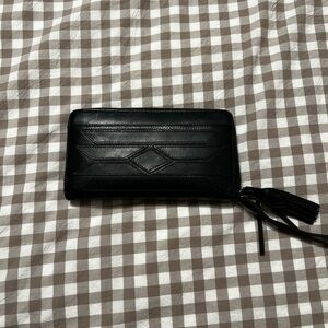 STS Ranchwear Black Wallet with Tassel